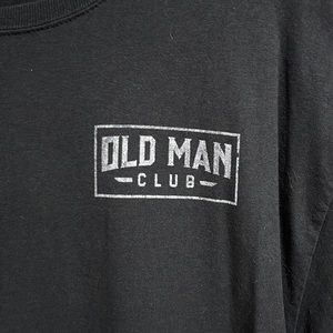 Mens black tshirt XL. Old man club